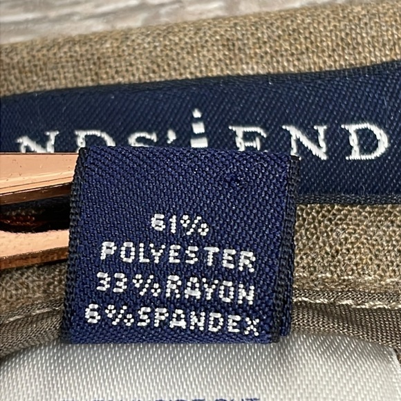 Lands’ End Vintage High Waist Flat Front Dress Pants 8 - Picture 13 of 15